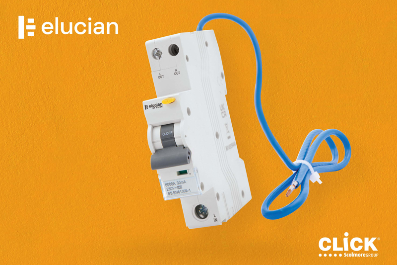 Click Scolmore adds new Elucian 1P + Switched RCBO